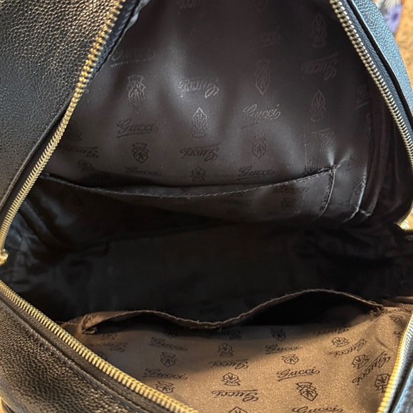 Pre loved Inspired Backpack Bag Black-REVIEW LAST TWO PICTURES FOR CALLOUTS - Picture 5 of 11